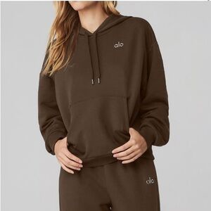 New! ALO Yoga Brown Hoodie